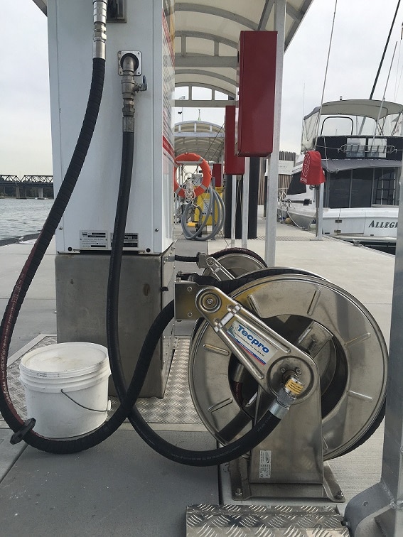 Marina Fuel Hose Reels for upgrade at Birkenhead Point - Tecpro Australia